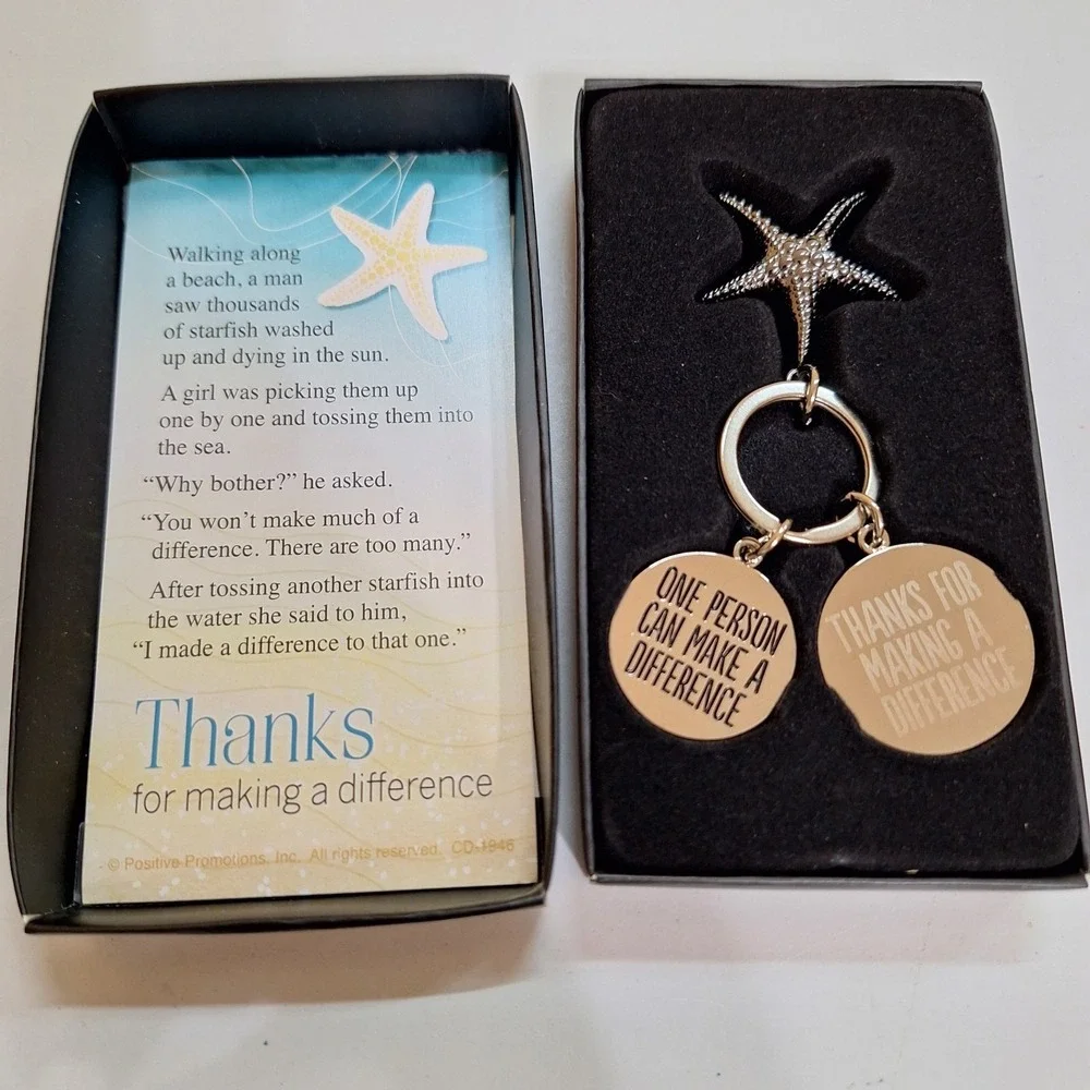 Starfish Keychain Gift Set